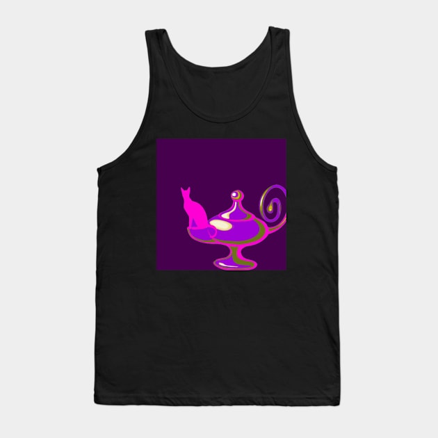 THE CAT AND THE LAMP II Tank Top by CATUNIVERSE